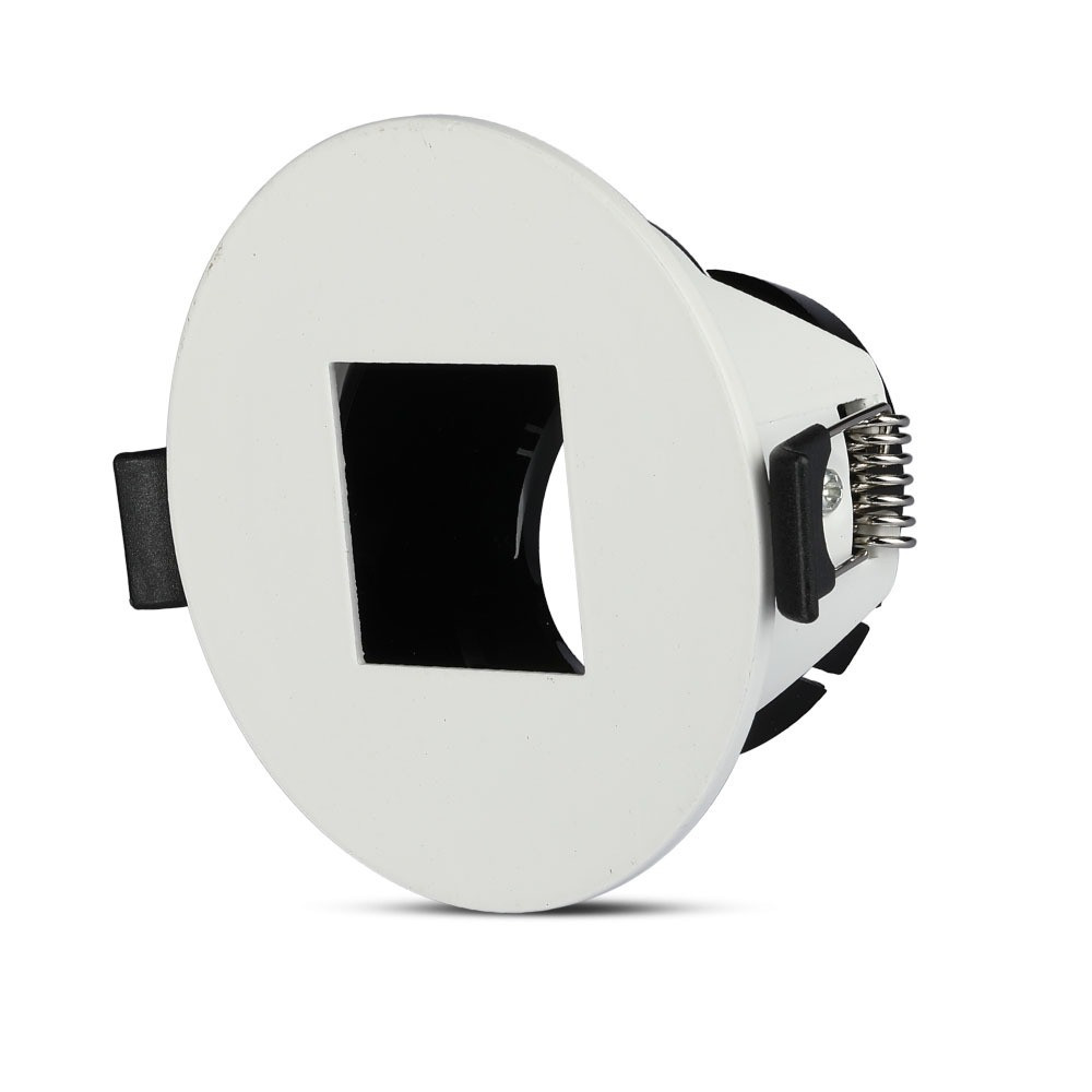 LED spotlámpa keret négyzet alakú, GU10, fehér, fekete, V-TAC, 8597