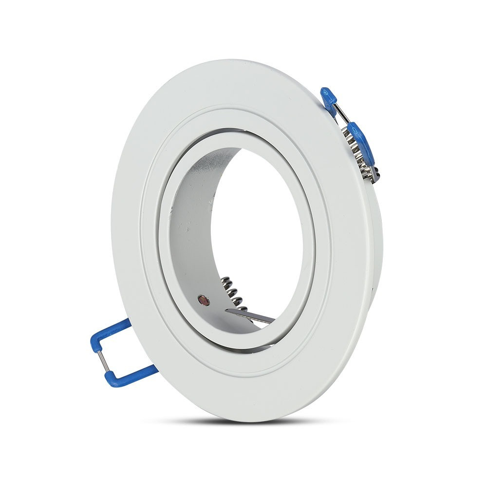 LED spotlámpa keret kerek, GU10, fehér, V-TAC, 3599