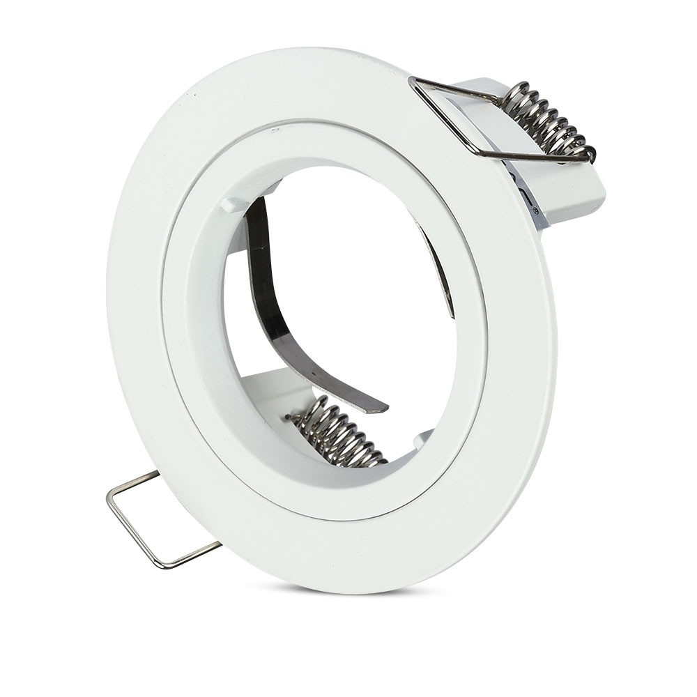 LED spotlámpa keret kerek, GU10, fehér, V-TAC, 3642