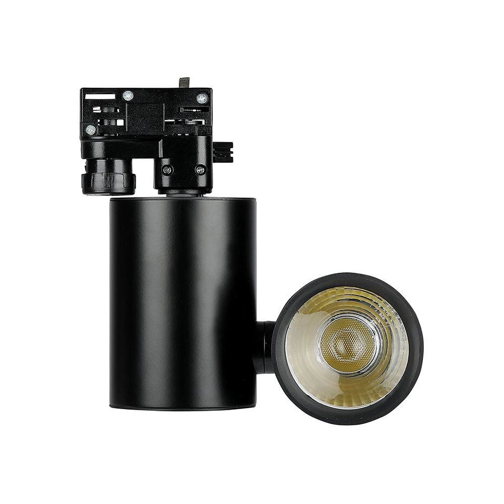 LED sínes spotlámpa, 15w, 6400K, hideg fehér, 1350lm, 24°, fekete, CRI>95, V-TAC, 1303