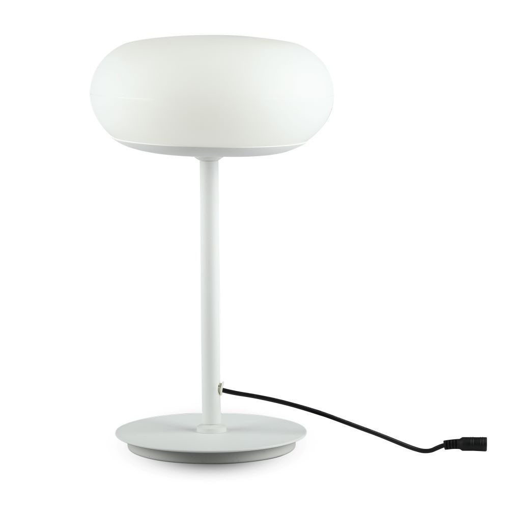 Design asztali lámpa, 25w, 3000K, meleg fehér, 2550lm, 120°, fehér, CRI>80, dimmelhető, V-TAC, 40081