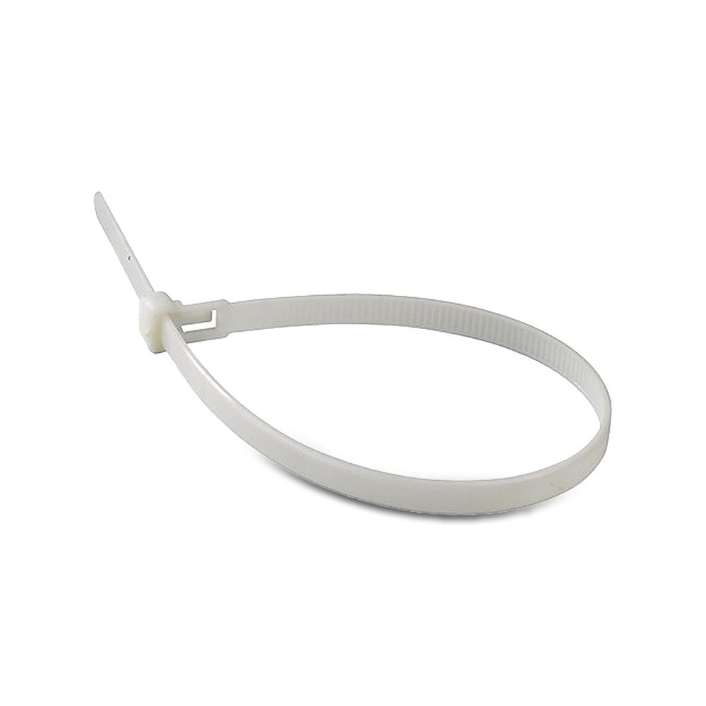 Műanyag kábelkötegelő, fehér, 100 db/csomag, 3,5x200mm, V-TAC, 11167