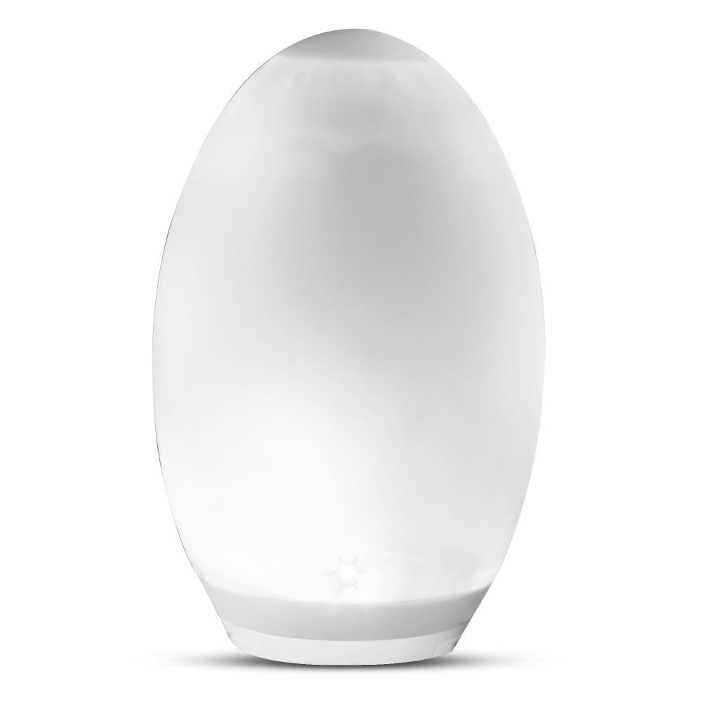 Szolár LED ovális dekorlámpa, 0,2w, 3000K, meleg fehér, 4lm, 360°, fehér, IP44, V-TAC, 8557