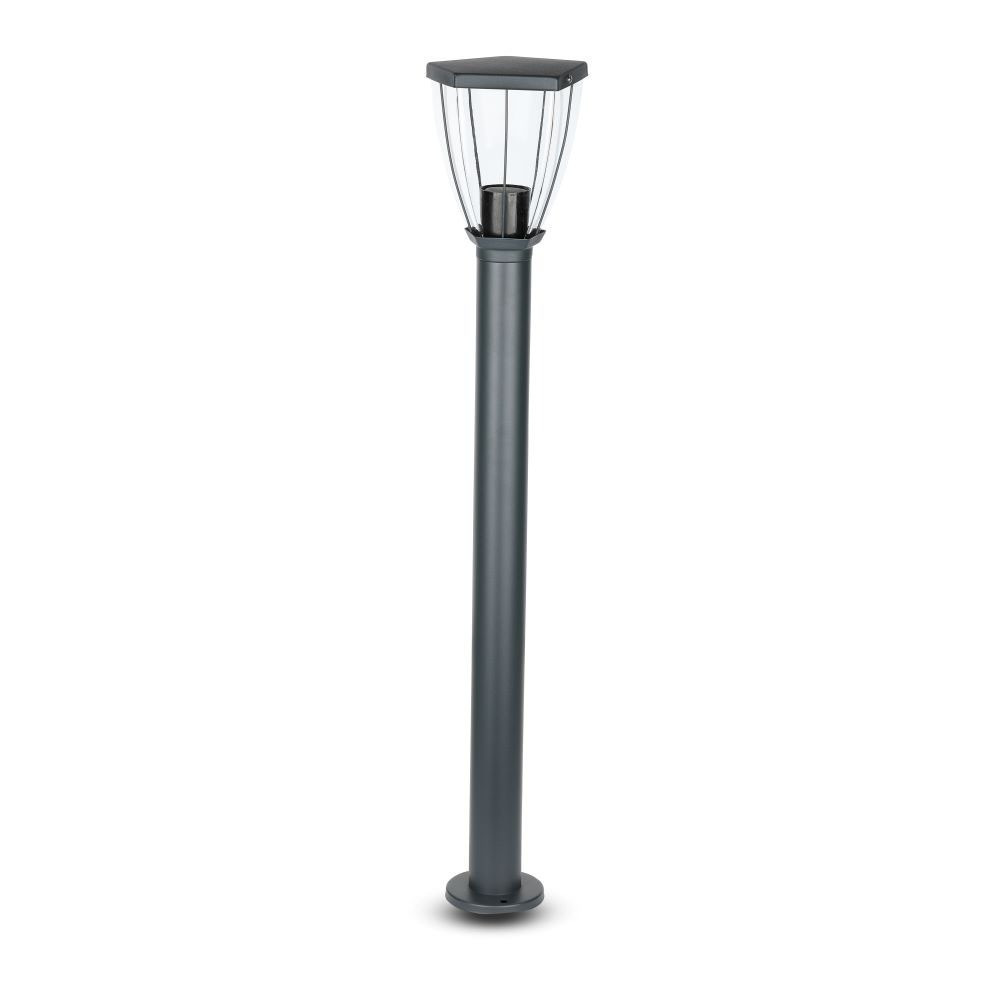 Kültéri oszloplámpa, E27, sötétszürke, IP44, V-TAC, 8629