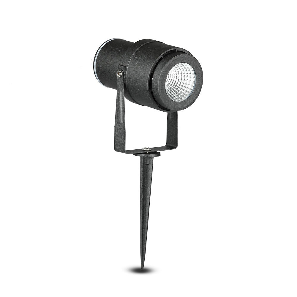 Kültéri leszúrható állólámpa, 12w, zöld, 720lm, 30°, fekete, CRI>80, IP65, V-TAC, 7546