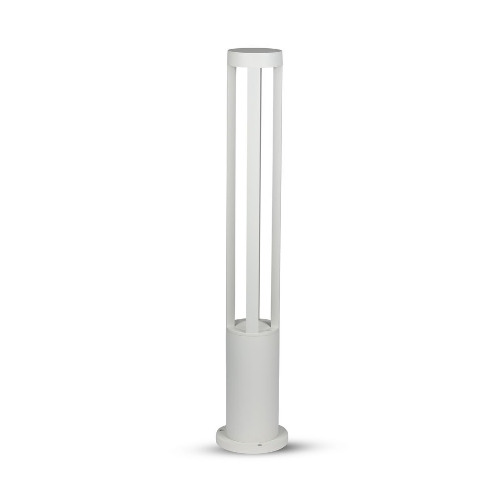 Kültéri oszloplámpa, 10w, 6400K, hideg fehér, 450lm, 72°, fehér, CRI>80, IP65, V-TAC, 8327