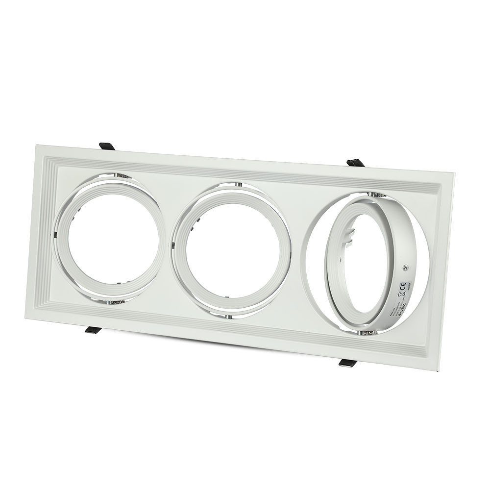 LED spot lámpatest keret, 3XAR111, fehér, V-TAC, 3577