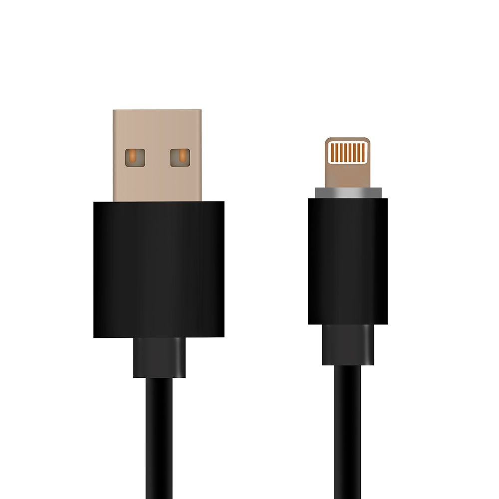 MFI USB kábel, fekete, V-TAC, 8452