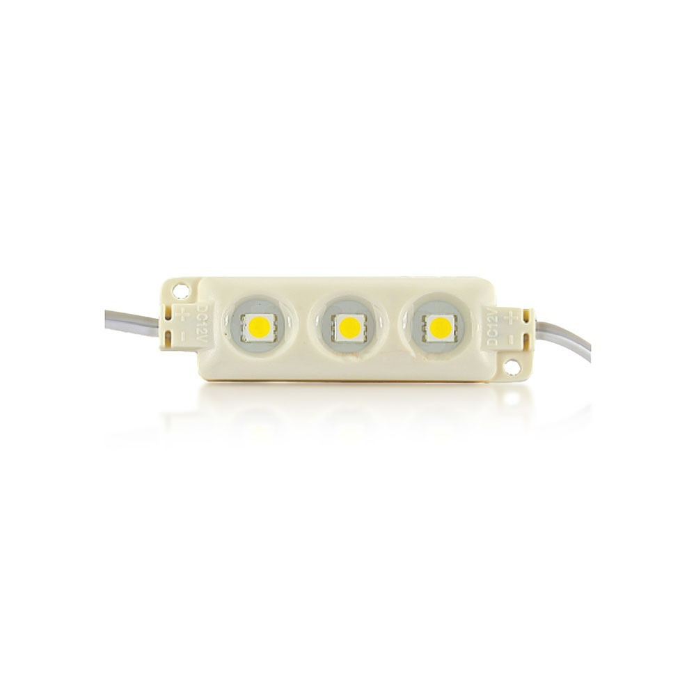 LED modul 3 db SMD5050 fényforrással, 0,72w, RGB, 20lm, 120°, CRI>75, IP67, V-TAC, 5134