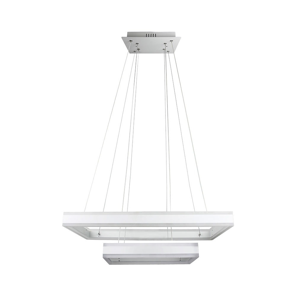 2 részes csillár, 115w, 3000K, meleg fehér, 7500lm, 120°, fehér, dimmelhető, V-TAC, 3986