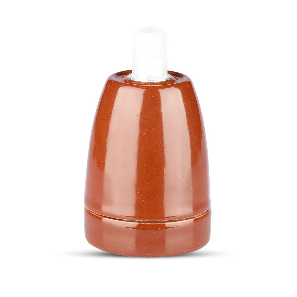 Porcelán függeszték, E27, barna, V-TAC, 3802