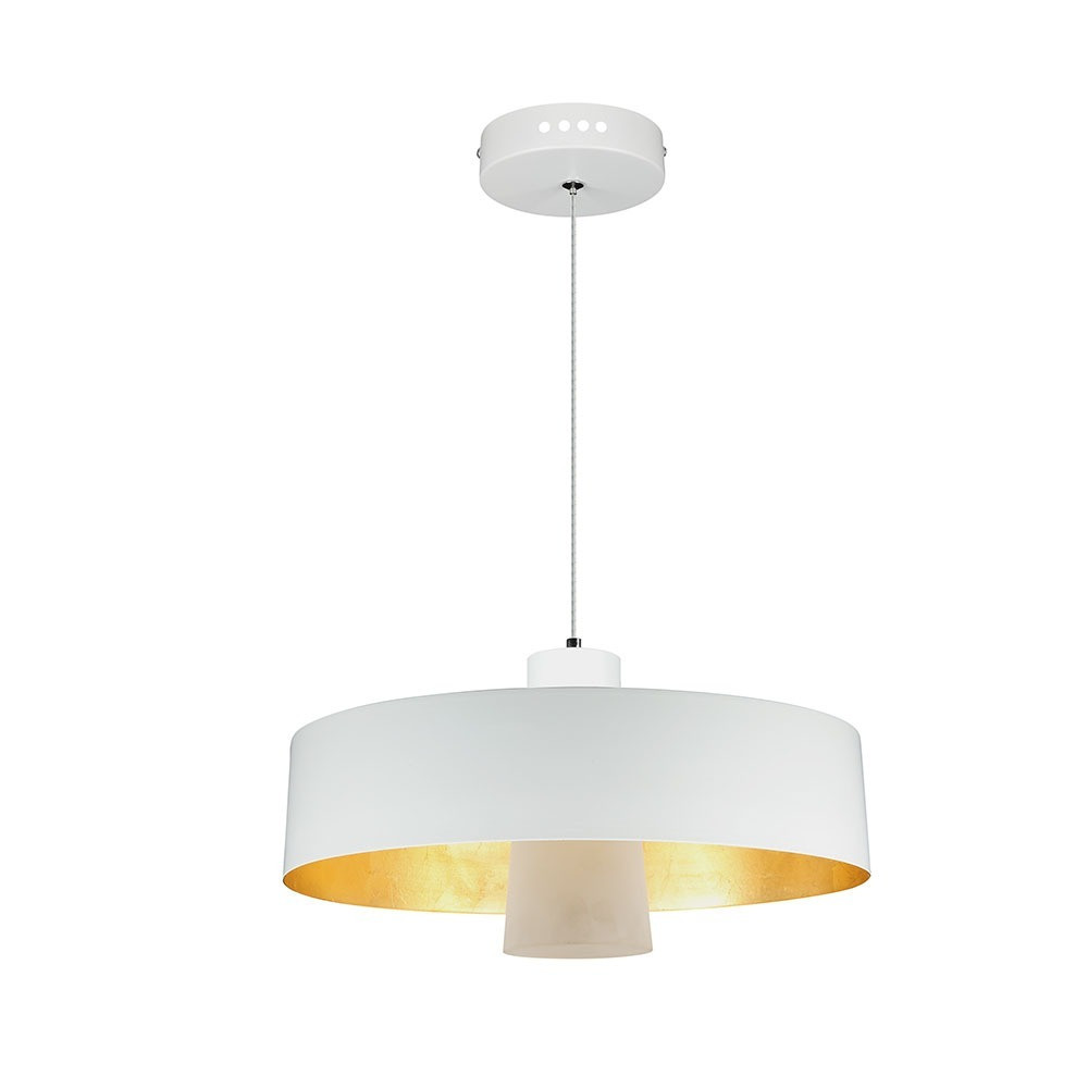 LED függőlámpák ernyővel, 7w, 3000K, meleg fehér, 400lm, 120°, fehér, CRI>80, V-TAC, 3939