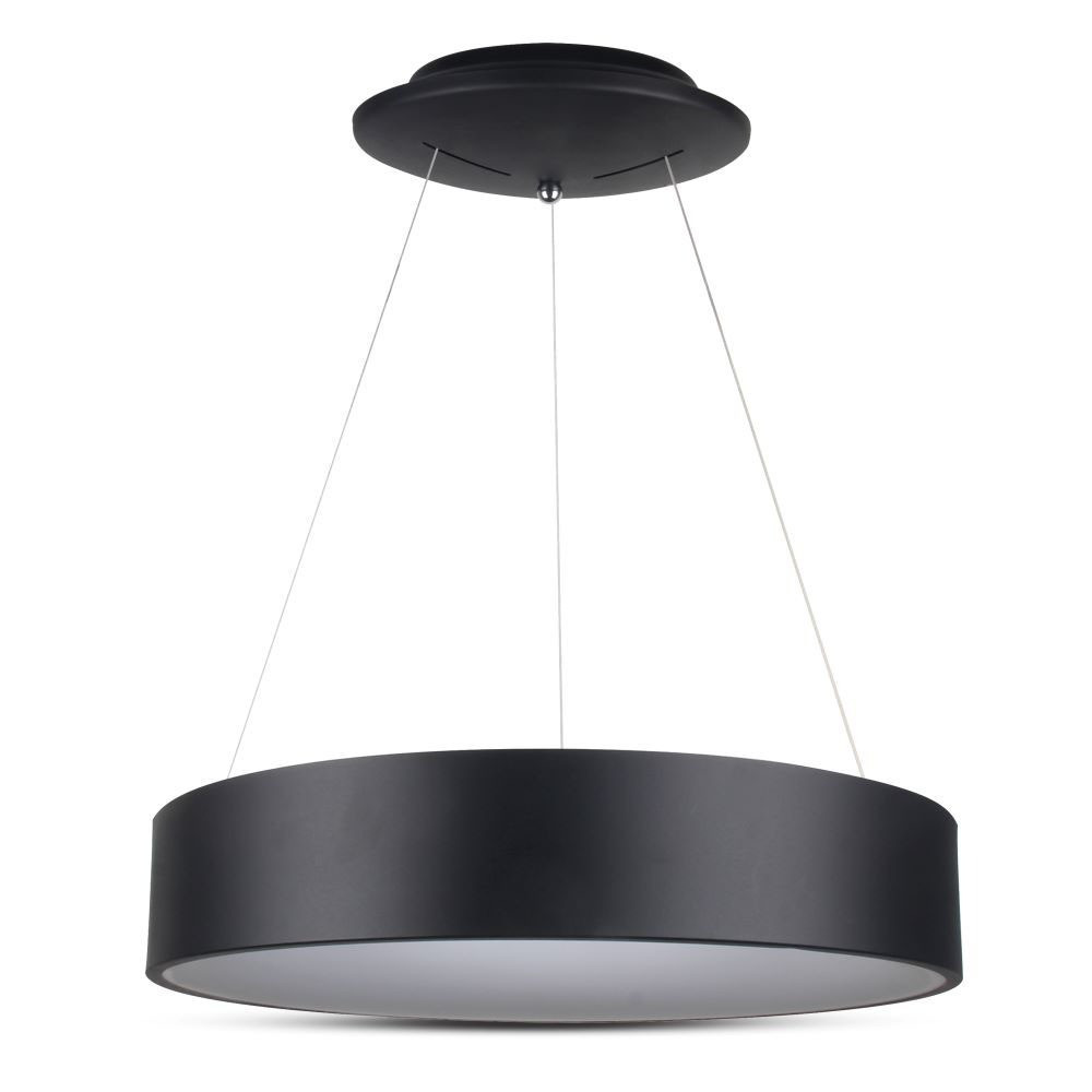 Kerek csillár, 20w, 3000K, meleg fehér, 1725lm, 120°, fekete, CRI>80, dimmelhető, V-TAC, 3993