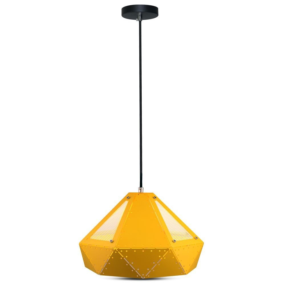 Függeszték, prizma, E27, sárga, V-TAC, 3947