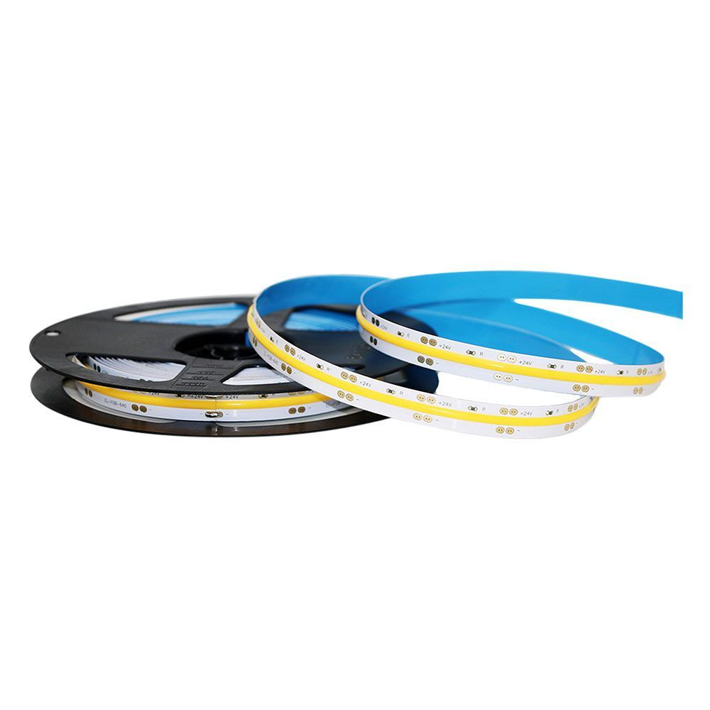 Beltéri LED szalag COB, 12 w, 6000K, hideg fehér, 1000 lm/m, 24V, 120°, CRI>90, V-TAC, 2651