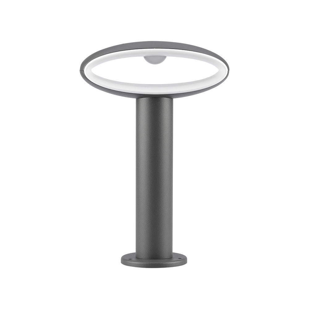 Kültéri állólámpa, 9w, 4000K, természetes fehér, 500lm, 300°, sötétszürke, CRI>80, IP54, V-TAC, 5155