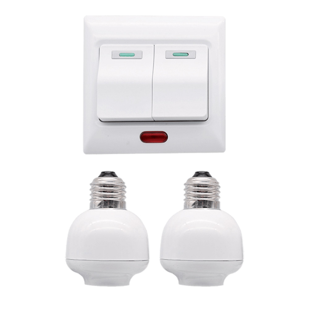 RF REMOTE CONTROL SWITCH TWO CHANNELS +2XE27