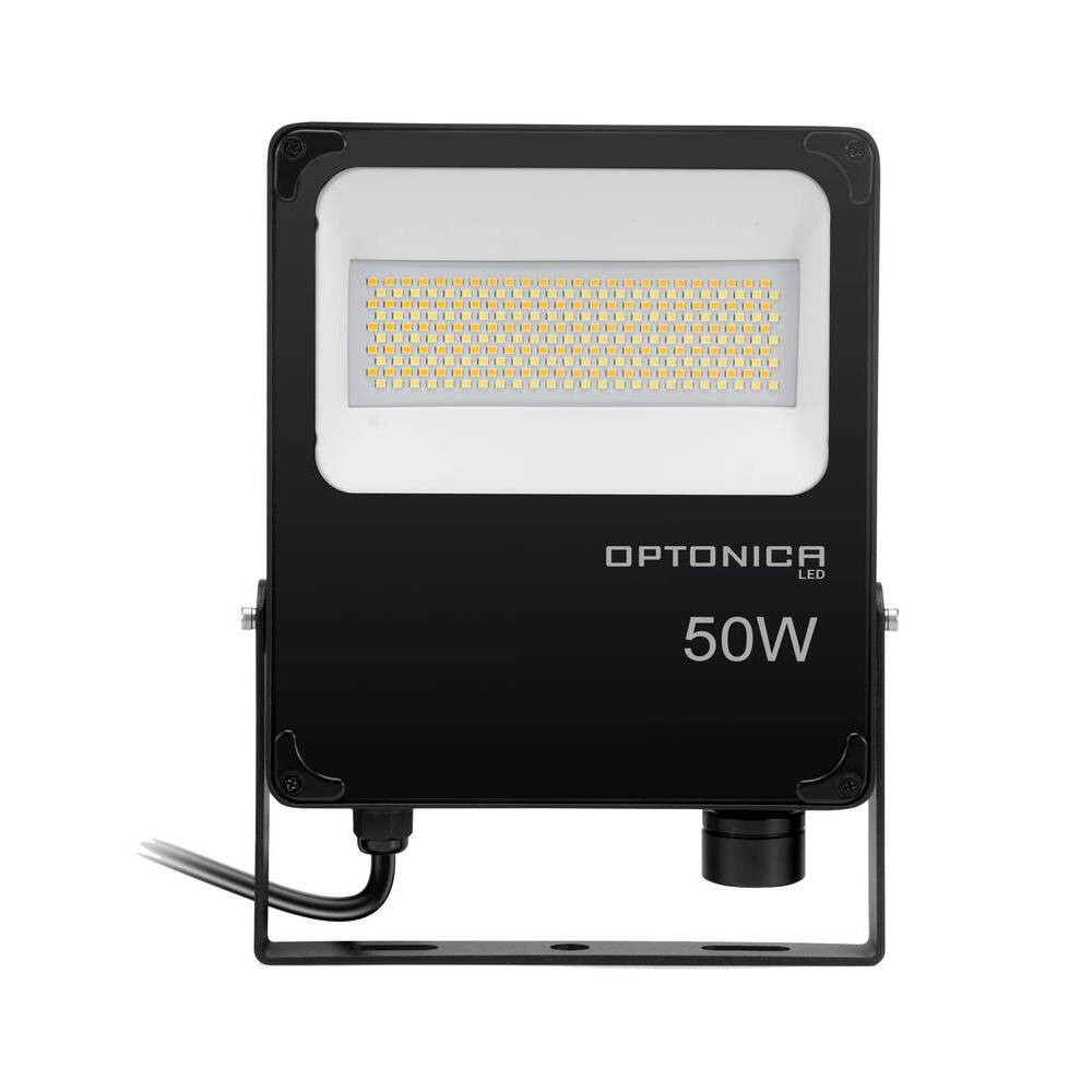 LED reflektor fekete IP66 ik08, 50W, CCT, 5000 lm, Optonica, 5303