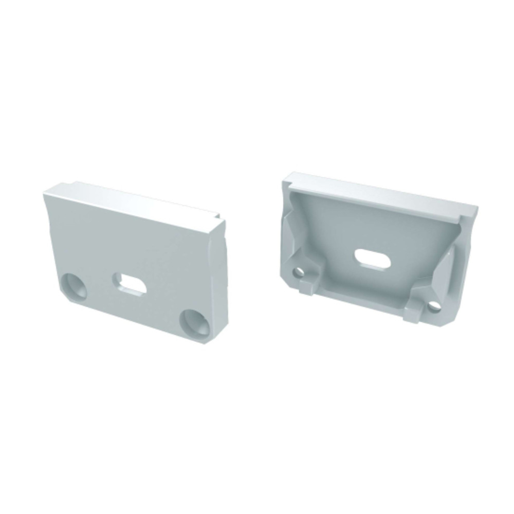 LUMINES alumínium végzáró SILEDA fehér furattal