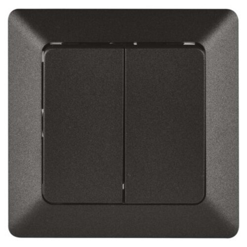 EMOS Soros kapcsoló, antracit, 250V, anthracite, IP20, A6100.6