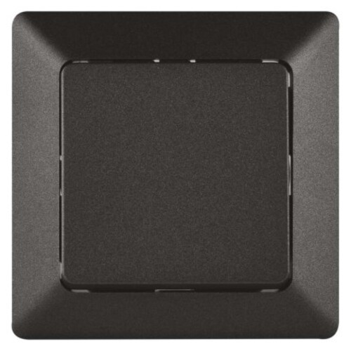 EMOS Nyomógomb 1/0 - csengő, antracit, 250V, anthracite, IP20, A6100.9