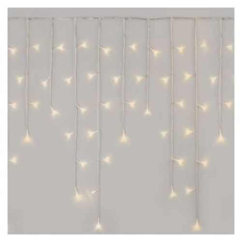 LED karácsonyi jégcsapok, 5 m, kültéri és beltéri, meleg fehér, távirányító, progr, időz., IP44, EMOS, D4CW02