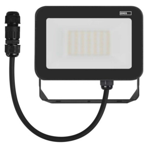 EMOS LED reflektor INOVO 30W 3300lm IP65 természetes fehér, 4000K, 220–240V, CRI> 80, antracit, ZS2632
