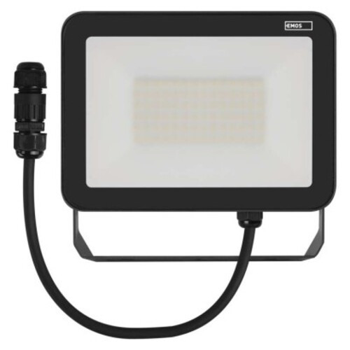 EMOS LED reflektor INOVO 50W 5500lm IP65 természetes fehér, 4000K, 220–240V, CRI> 80, antracit, ZS2642