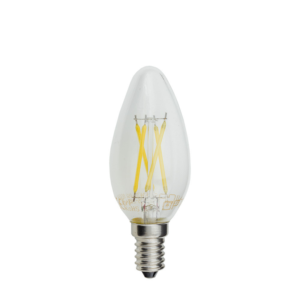 LED izzószálas gyertyaizzó c35 E14, 4W, 4500K, természetes fehér, 400 lm, Optonica, 1471