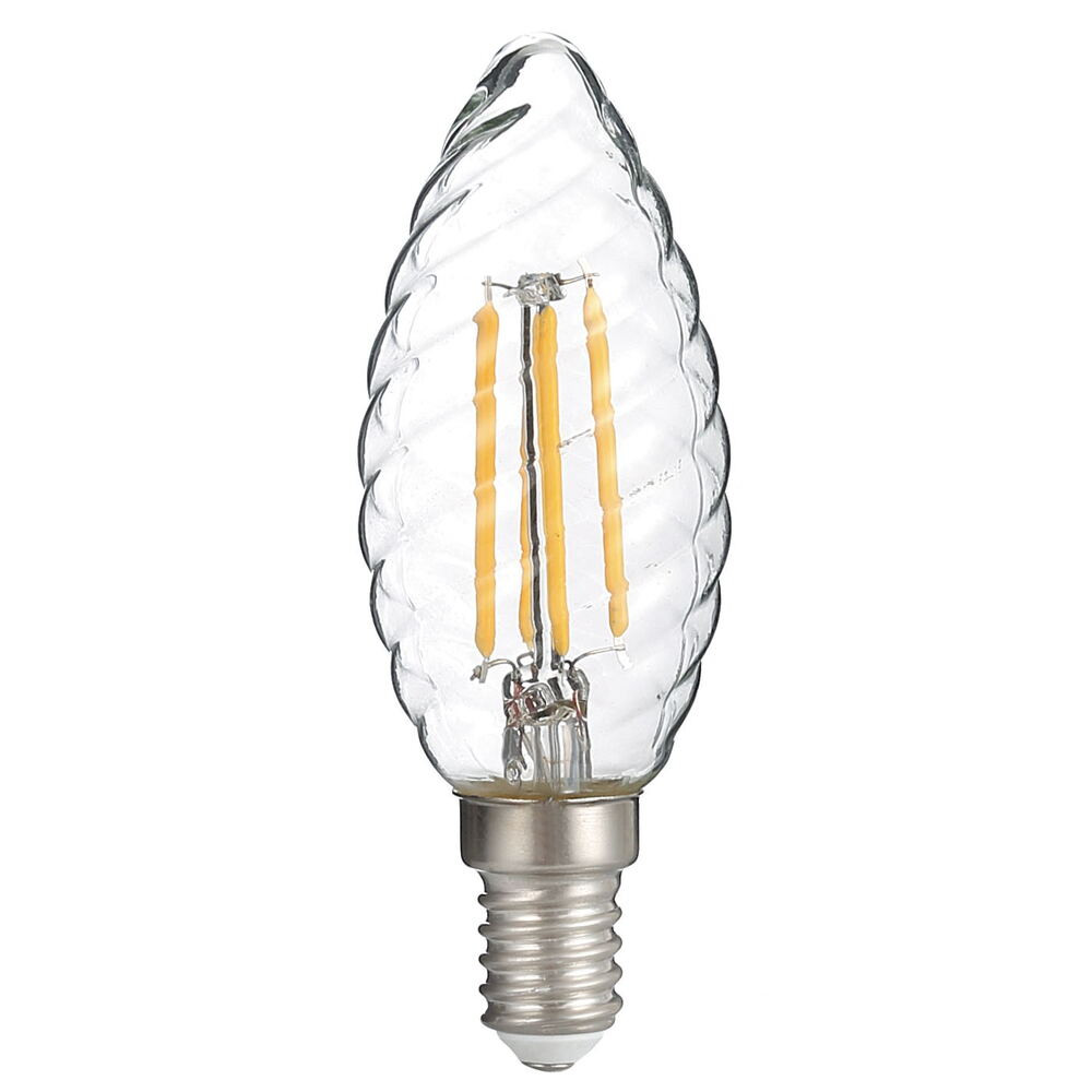 LED csavart gyertya c35 E14 4w izzófüles, 2700K, meleg fehér, 400 lm, Optonica, 1413