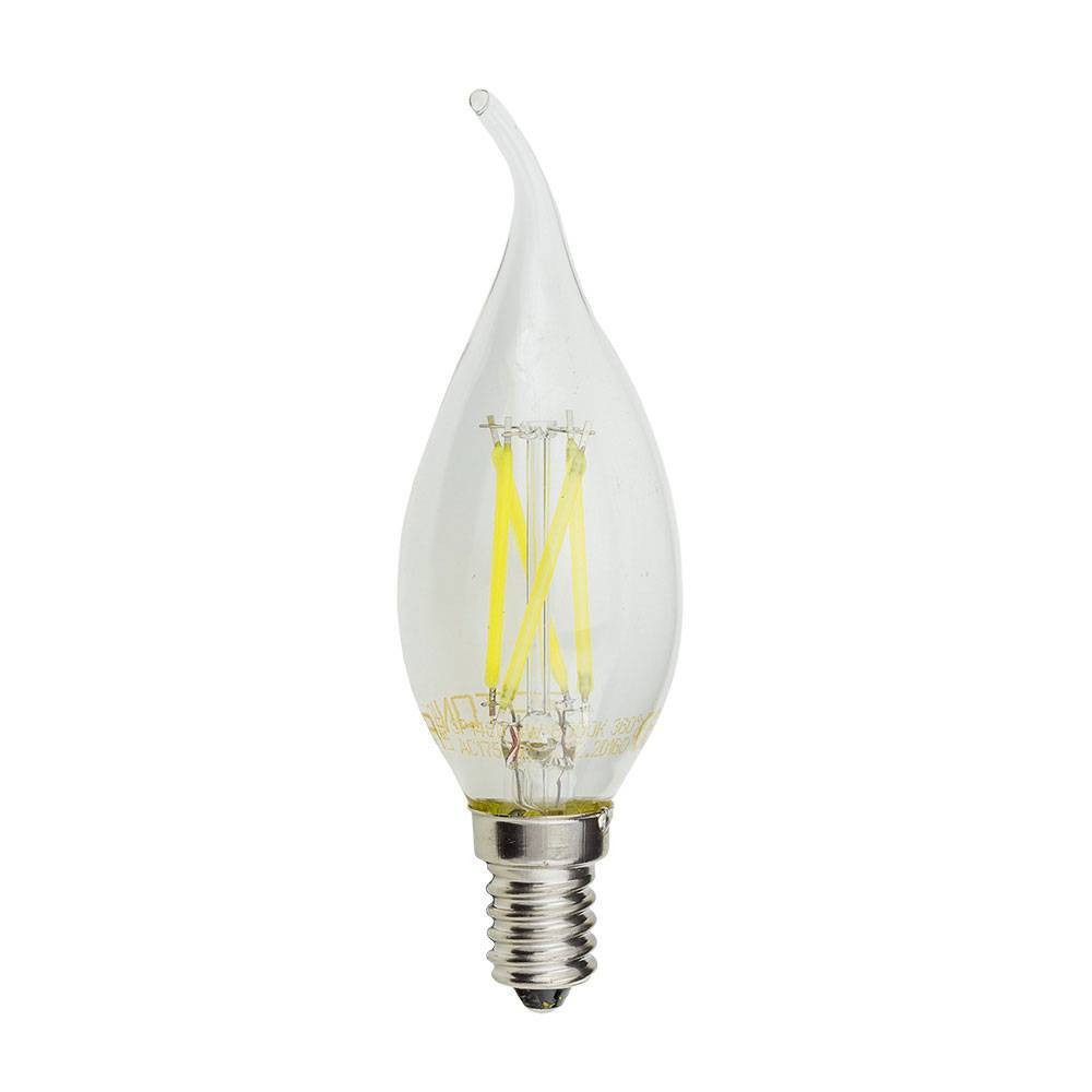 LED izzószálas gyertyaizzó c35t E14, 4W, 6000K, hideg fehér, 400 lm, Optonica, 1480