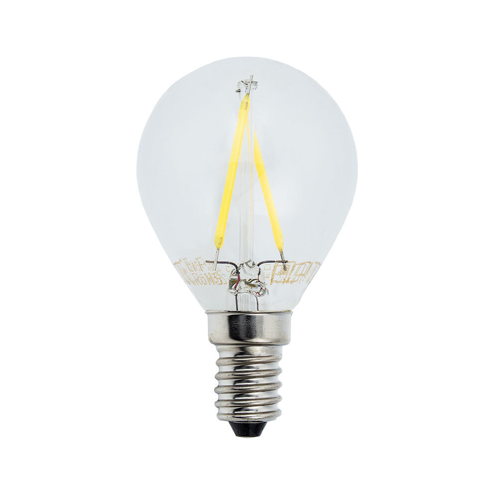 LED izzószálas izzó G45 E14, 2W, 6000K, hideg fehér, 200 lm, Optonica, 1474