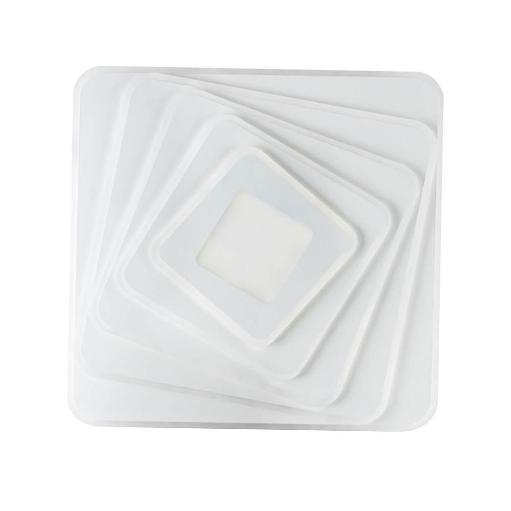 LED mennyezeti négyzet alakú 60x2w távirányítóval, 120W, CCT, 7200 lm, homokfehér, Optonica, 2929