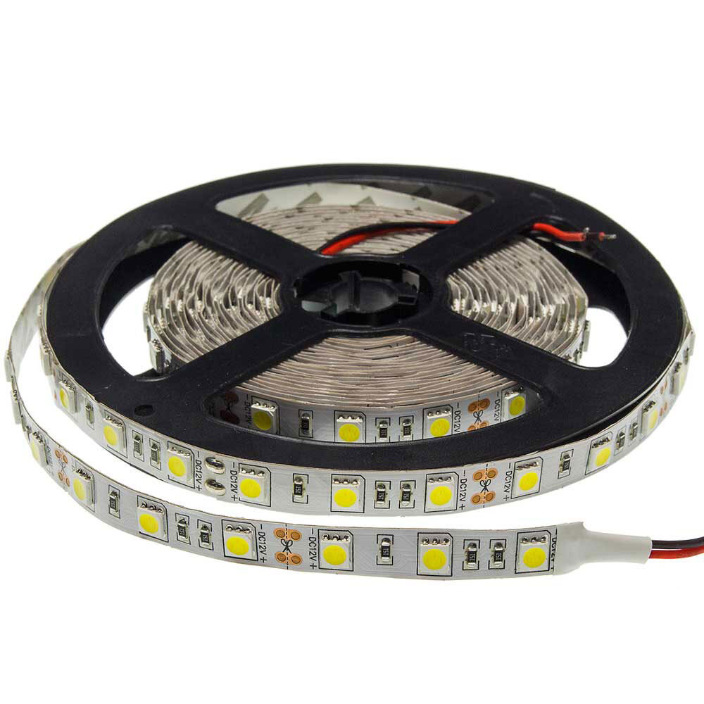 LED szalag 5050 nem vízálló professzionális kiadás, 14,4W, 6000K, hideg fehér, dimmelhető, 1000 lm, Optonica, 4807