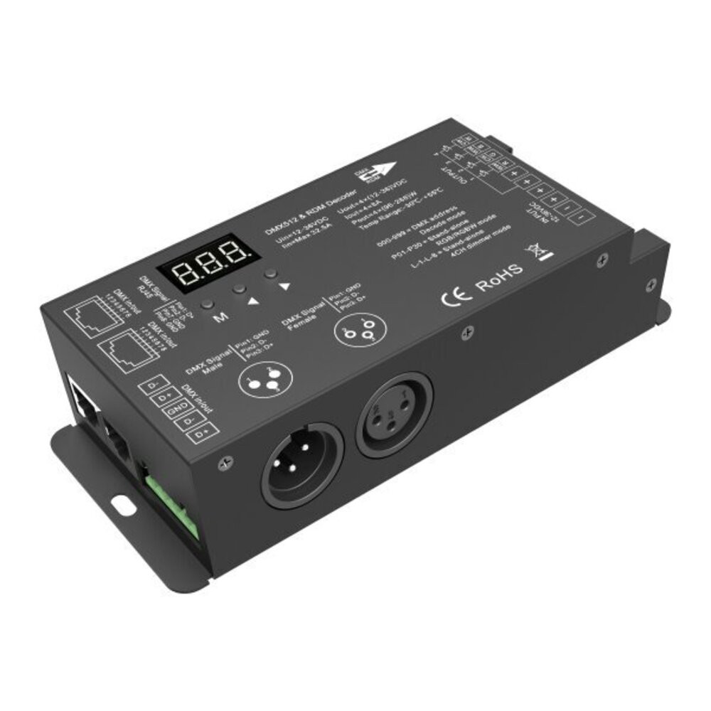4 csatornás állandó feszültségű dmx512 dekóder, Optonica, 6390