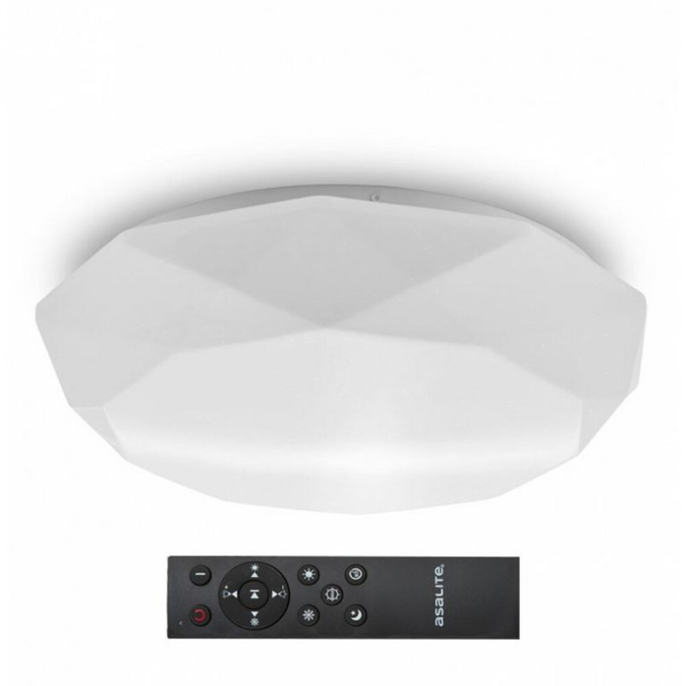 Asalite LED Mennyezeti Lámpa OLIVIA 48W 3000K, 4000K, 6500K (3400 lumen) Gyémánt + Távirányító CCT