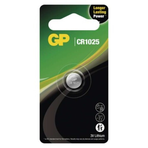 GP Lítium gombelem CR1025 1db/bliszter, 3V, B15101