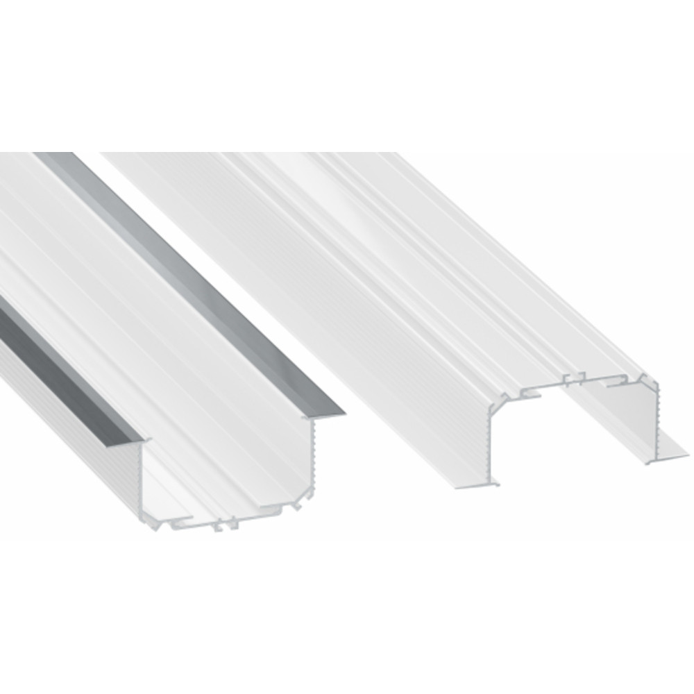 Lumines Largo M3 típusú alumínium profil LED szalaghoz, lakkozott fehér, 2,02m