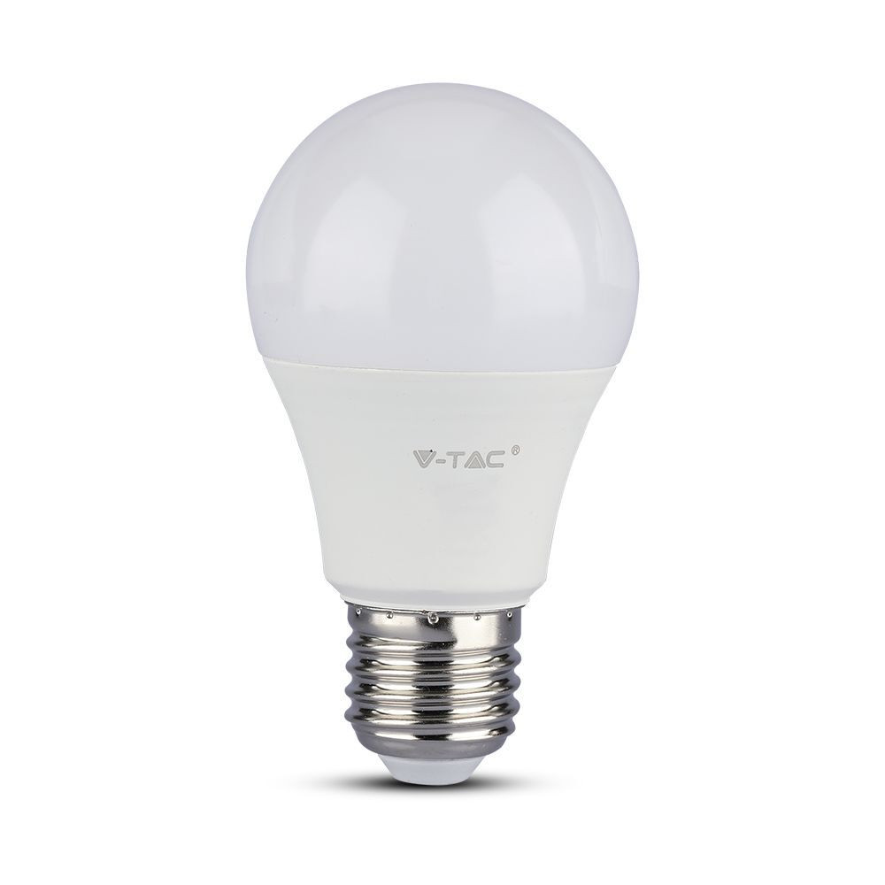 LED izzó E27 PRO, 12w, 6400K, hideg fehér, 1055lm, 200°, fehér, CRI>80, dimmelhető, V-TAC, 20185
