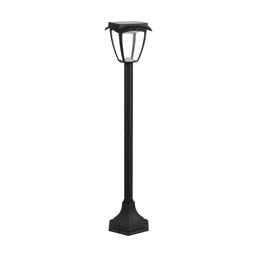 Szolár LED kerti állólámpa, 2w, 3000K, meleg fehér, 110lm, 170°, matt fekete, IP65, V-TAC, 2894