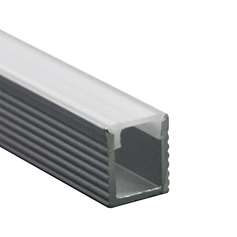 LED szalag profil, ezüst/fehér fedő, 2000mm, V-TAC, 2903