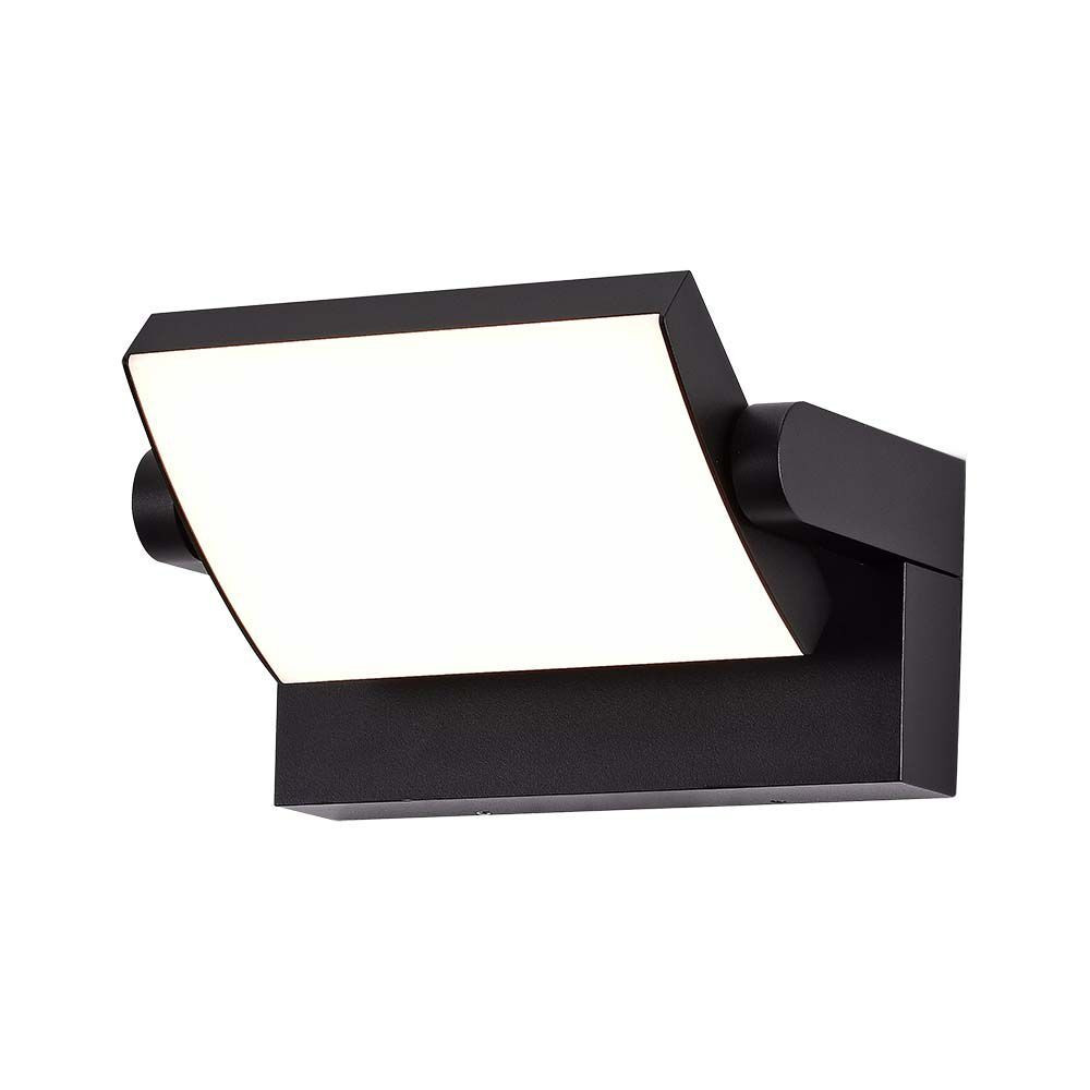 LED fali lámpa forgatható, 17w, 4000K, természetes fehér, 2520lm, 350°, fekete, CRI>80, IP65, V-TAC, 2937