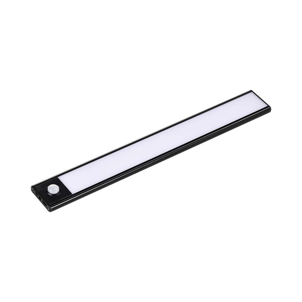 LED fali lámpa akkumlátoros bútorvilágítás, 2w, 3000K, meleg fehér, 160lm, 180°, fekete, V-TAC, 2964