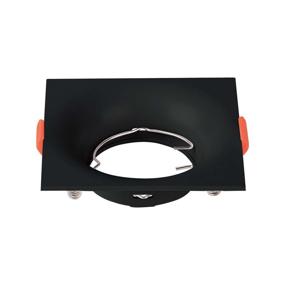LED spotlámpa keret négyzet alakú, GU10, fekete, V-TAC, 6635