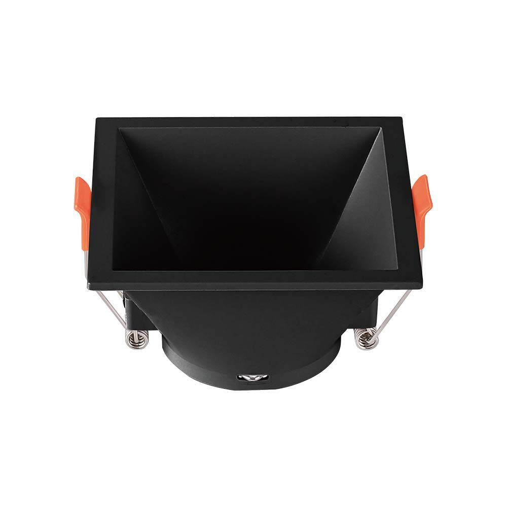 LED spotlámpa keret négyzet alakú, GU10, fekete, V-TAC, 6639