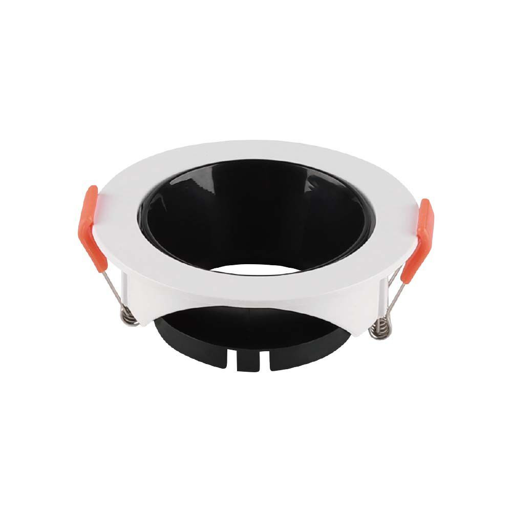 LED spotlámpa keret kerek, GU10, fehér, fekete, V-TAC, 6645