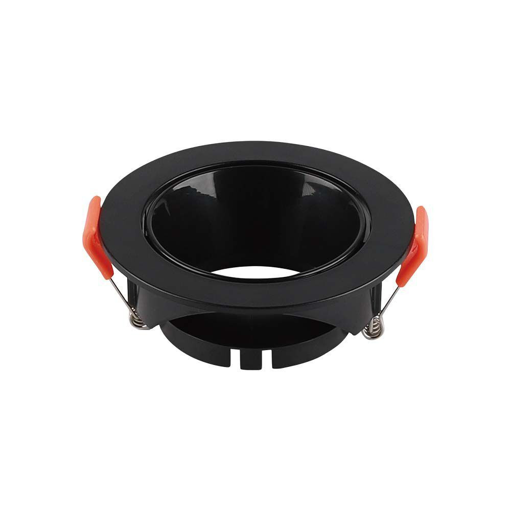 LED spotlámpa keret kerek, GU10, fekete, fekete, V-TAC, 6646