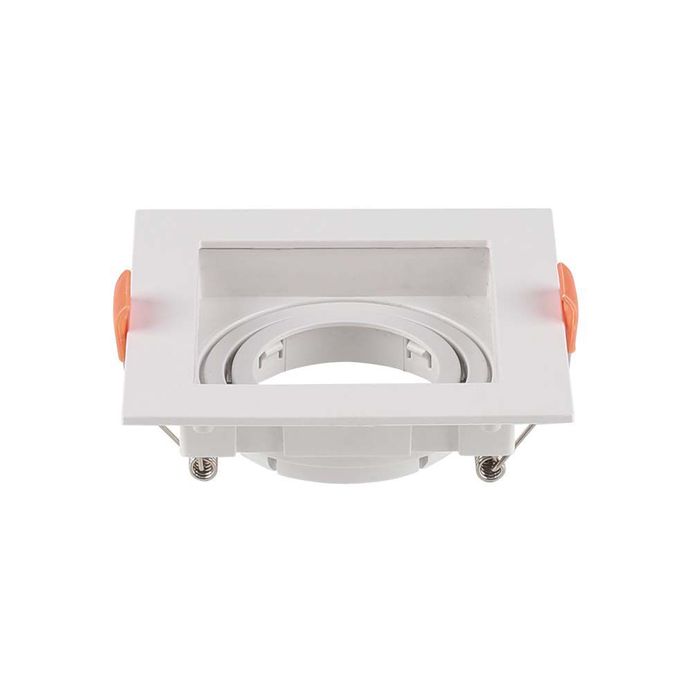 LED spotlámpa keret négyzet alakú, GU10, fehér, V-TAC, 6656