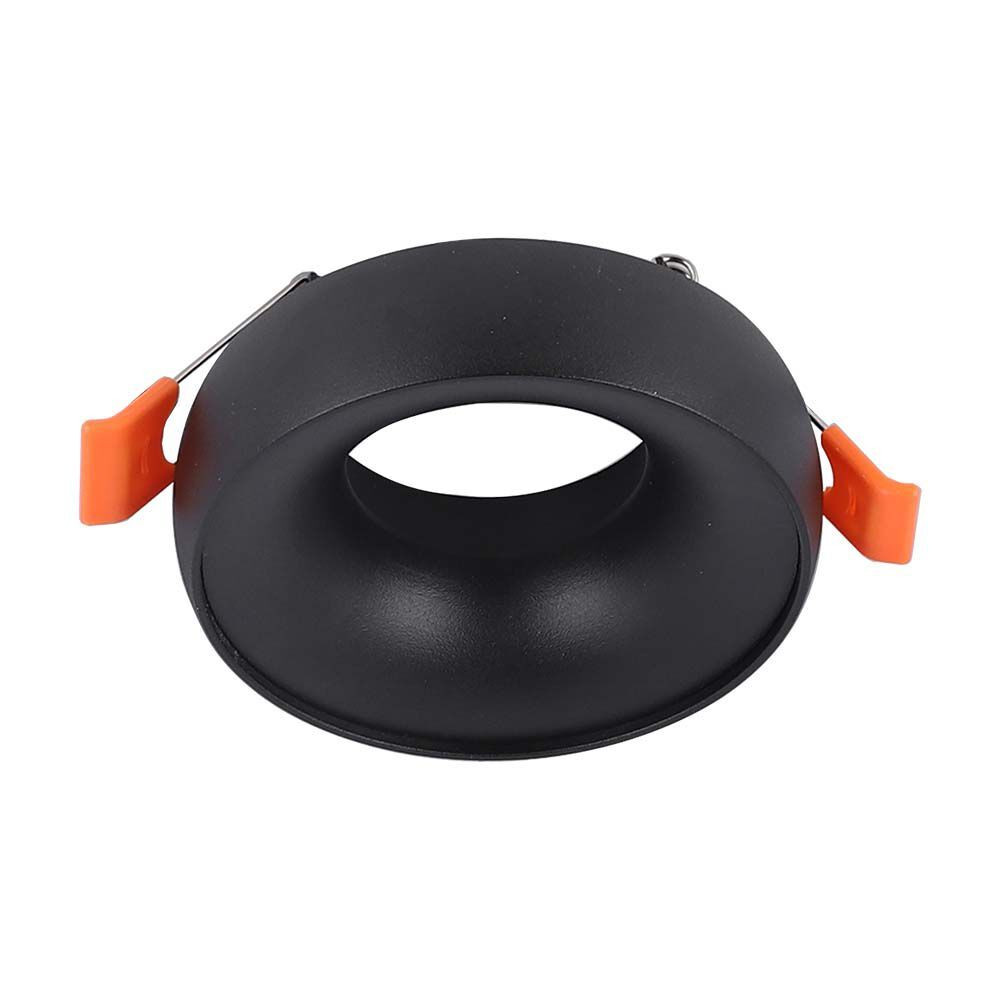 LED spotlámpa keret kerek, GU10, fekete, fekete, V-TAC, 6696