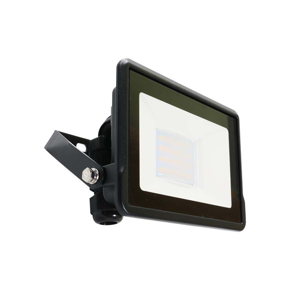 LED reflektor Slimline PRO, 20w, 6500K, hideg fehér, 1510lm, 100°, fekete, CRI>80, IP65, V-TAC, 20309